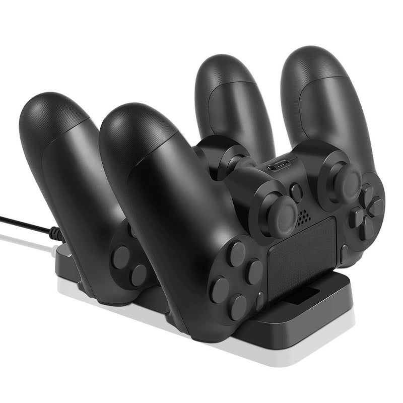KlsyChry Dual Controller Charger Charging Station Dock for PS4 PlayStation 4 DualShock Controllers (PS4/PS4 Pro/PS4 Slim) - Image 3